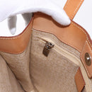 CELINE C Macadam Canvas Hand Bag Suede Gray Silver Auth 192286A-20