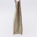 CELINE C Macadam Canvas Hand Bag Suede Gray Silver Auth 192286A-3