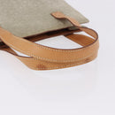 CELINE C Macadam Canvas Hand Bag Suede Gray Silver Auth 192286A-7