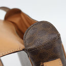 CELINE Macadam Canvas Shoulder Bag PVC Leather Brown Gold Auth 192288-18