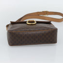 CELINE Macadam Canvas Shoulder Bag PVC Leather Brown Gold Auth 192288-5