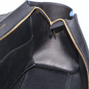 CELINE Trapeze Hand Bag Leather 2way Yellow Gold Auth 192289A-20