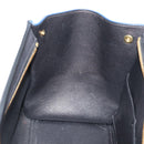 CELINE Trapeze Hand Bag Leather 2way Yellow Gold Auth 192289A-21