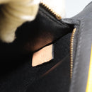 CELINE Trapeze Hand Bag Leather 2way Yellow Gold Auth 192289A-24
