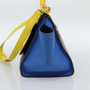 CELINE Trapeze Hand Bag Leather 2way Yellow Gold Auth 192289A-5