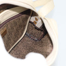 SAINT LAURENT Shoulder Bag Leather Ivory Gold Auth 192290-18