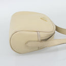 SAINT LAURENT Shoulder Bag Leather Ivory Gold Auth 192290-4