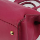 SAINT LAURENT Y Line Hand Bag Leather Pink Gold 311210 Auth 192291-16