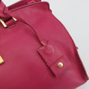 SAINT LAURENT Y Line Hand Bag Leather Pink Gold 311210 Auth 192291-18
