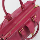 SAINT LAURENT Y Line Hand Bag Leather Pink Gold 311210 Auth 192291-20
