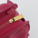 SAINT LAURENT Y Line Hand Bag Leather Pink Gold 311210 Auth 192291-21