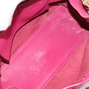 SAINT LAURENT Y Line Hand Bag Leather Pink Gold 311210 Auth 192291-11