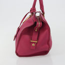 SAINT LAURENT Y Line Hand Bag Leather Pink Gold 311210 Auth 192291-3