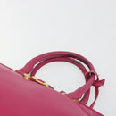 SAINT LAURENT Y Line Hand Bag Leather Pink Gold 311210 Auth 192291-14