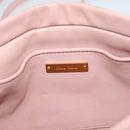 Miu Miu Matelasse Chain Shoulder Bag Leather 2way Pink Gold Auth 192292A-21