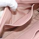 Miu Miu Matelasse Chain Shoulder Bag Leather 2way Pink Gold Auth 192292A-24