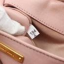 Miu Miu Matelasse Chain Shoulder Bag Leather 2way Pink Gold Auth 192292A-11