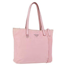 PRADA Tote Bag Nylon 2way Pink Silver Auth 192294-1