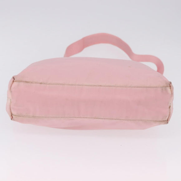 PRADA Tote Bag Nylon 2way Pink Silver Auth 192294