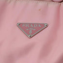 PRADA Tote Bag Nylon 2way Pink Silver Auth 192294-20