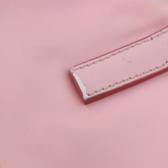 PRADA Tote Bag Nylon 2way Pink Silver Auth 192294