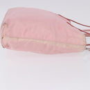 PRADA Tote Bag Nylon 2way Pink Silver Auth 192294-3