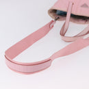 PRADA Tote Bag Nylon 2way Pink Silver Auth 192294-8