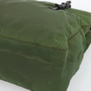 PRADA Plastic Chain Tote Bag Nylon Green Auth 192297-14