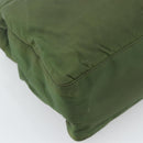PRADA Plastic Chain Tote Bag Nylon Green Auth 192297-9