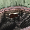 PRADA Plastic Chain Tote Bag Nylon Green Auth 192297-18