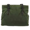 PRADA Plastic Chain Tote Bag Nylon Green Auth 192297-13