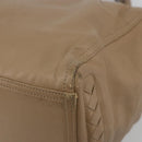 BOTTEGA VENETA INTRECCIATO Tote Bag Leather Beige Auth 192298-16