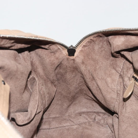 BOTTEGA VENETA INTRECCIATO Tote Bag Leather Beige Auth 192298