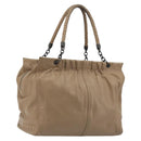 BOTTEGA VENETA INTRECCIATO Tote Bag Leather Beige Auth 192298-1