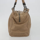 BOTTEGA VENETA INTRECCIATO Tote Bag Leather Beige Auth 192298-3