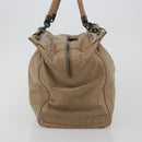 BOTTEGA VENETA INTRECCIATO Tote Bag Leather Beige Auth 192298-4