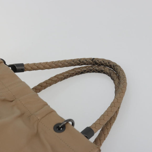 BOTTEGA VENETA INTRECCIATO Tote Bag Leather Beige Auth 192298