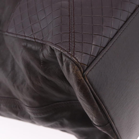 BOTTEGA VENETA Hand Bag Leather Brown Auth 192299