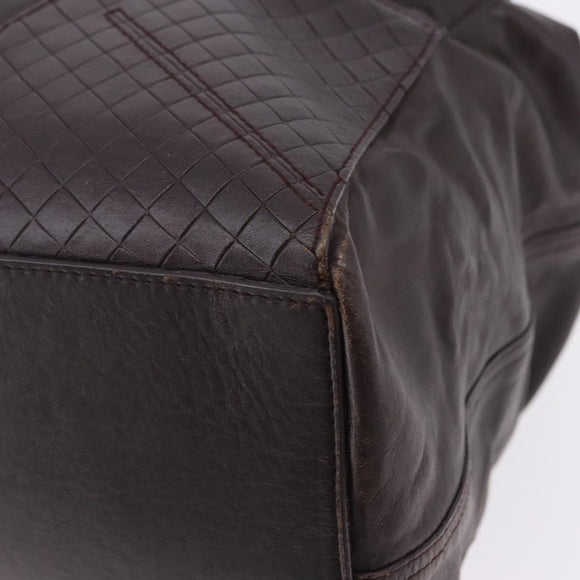 BOTTEGA VENETA Hand Bag Leather Brown Auth 192299