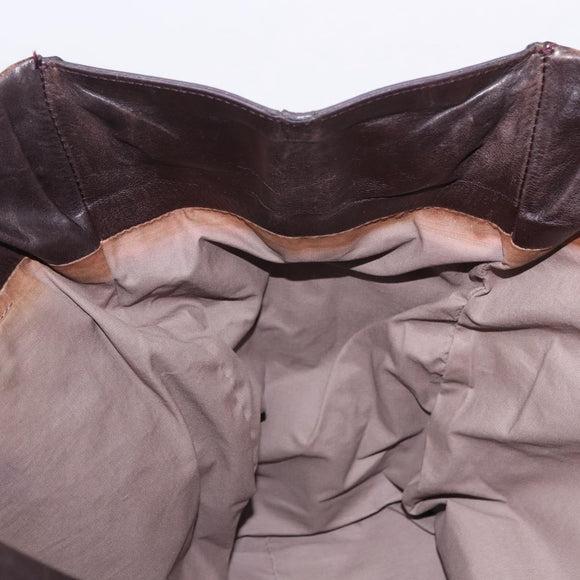 BOTTEGA VENETA Hand Bag Leather Brown Auth 192299