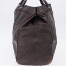 BOTTEGA VENETA Hand Bag Leather Brown Auth 192299-3