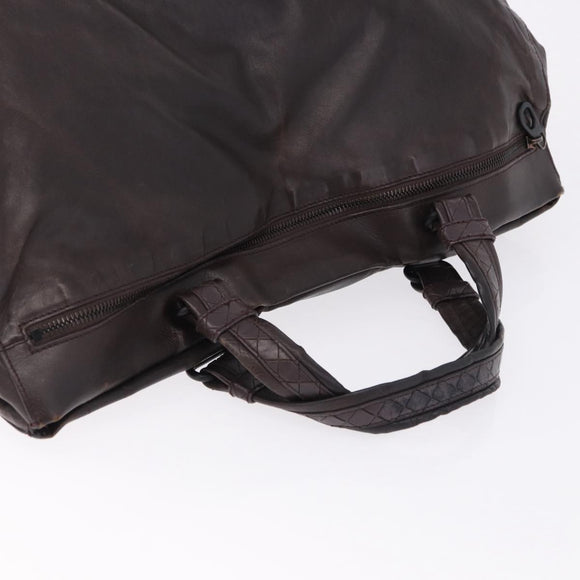 BOTTEGA VENETA Hand Bag Leather Brown Auth 192299
