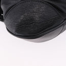 Salvatore Ferragamo Gancini Hand Bag Leather Black Silver Auth 192300A-12