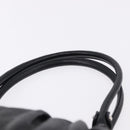 Salvatore Ferragamo Gancini Hand Bag Leather Black Silver Auth 192300A-8