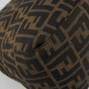FENDI Zucca Canvas Mamma Baguette Shoulder Bag Brown Black Auth 192302V-13