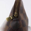 LOUIS VUITTON Damier Ebene Pochette Cosmetic PM Pouch N47516 LV Auth 192303-8