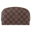 LOUIS VUITTON Damier Ebene Pochette Cosmetic PM Pouch N47516 LV Auth 192303-2
