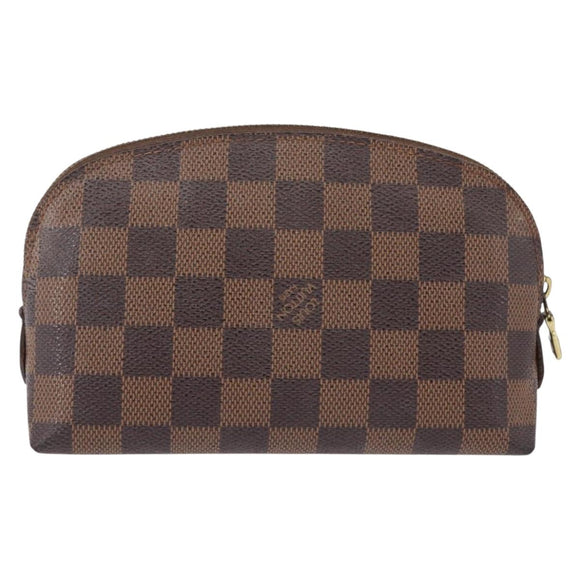 LOUIS VUITTON Damier Ebene Pochette Cosmetic PM Pouch N47516 LV Auth 192303