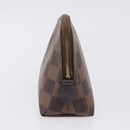 LOUIS VUITTON Damier Ebene Pochette Cosmetic PM Pouch N47516 LV Auth 192303-3