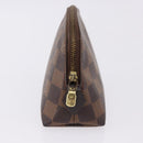 LOUIS VUITTON Damier Ebene Pochette Cosmetic PM Pouch N47516 LV Auth 192303-4